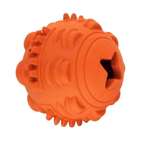 PETITUDE Indestructible Puzzle Dog Toy for Aggressive Chewers to Keep Them Busy Interactive Peanut Butter Natural Rubber Fillable Dog Toy Ball,Tough Fun Topple Treat Dispensing Dog Toys