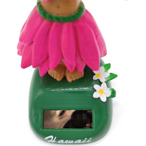 1 Pc Solar Powered Dancing Hula Dancer Dolls Swinging Animated Sun Catcher Car Decor Portable Suncatchers Home Car Ornament Kids Toys Gifts Learning and Education