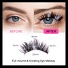 AJEAJE 2 Pairs Christmas False Eyelashes,Lightweight Silver Shimmer Soft Natural Eyelashes,Wispy Fluffy 100% Handmade Fluffy Lashes