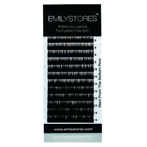 EMILYSTORES Lash Extensions 0.25mm Thickness B Curl Length Mixed 8-14mm Sizes Volume Individual Eyelashes For Eyelash Extensions (0.25,B,Mixed 8-14mm)
