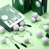 Qeeenar 98 Pcs Golf Party Favor Set Includes Golf Ball Keychain Golf Ballpoint Pen Golf Party Supplies Bags with Handles Golf Stress Balls Golf Stickers for Golf Goodies Bags Filler