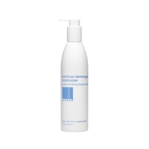 LATHER Body Lotion - Bamboo Lemongrass Body Moisturizer - Daily Body Lotion for Soft & Hydrated Skin - Lightweight & Non-Greasy for All Day Moisture - Essential Oil Blend - 8 Fl Oz