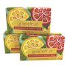 Greenwich Bay Trading Co., Grapefruit Shampoo and Body Bar, Set of 3 Bars, 4.2 Ounces Each