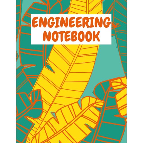 Engineering Notebook: Logbook Jungle 8.5x11 Quad Ruled Graph Paper Notebook v22