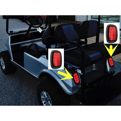Club Car DS LED TailLight | Yamaha LED Tail Lights for Club Car DS Gas & Electric Golf carts (1993 & up)