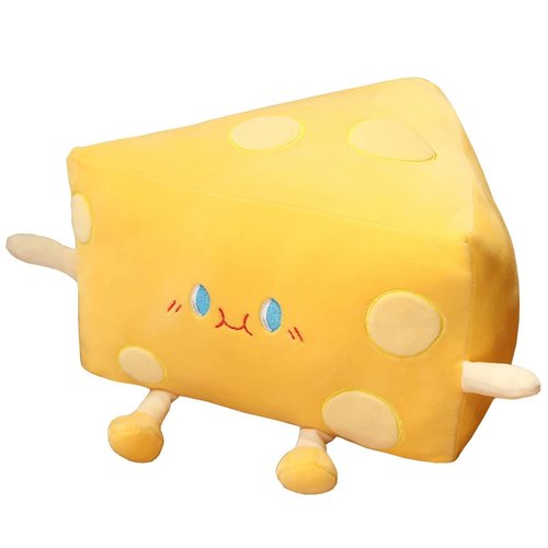 Goylmc Cheese Stuffed Toys - Food Bread Plush Pillow - Home Decoration Christmas Birthday Gift for Kids Boys Girls (Medium)