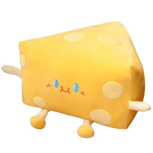 Goylmc Cheese Stuffed Toys - Food Bread Plush Pillow - Home Decoration Christmas Birthday Gift for Kids Boys Girls (Medium)