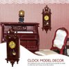 STOBOK Dollhouse Miniature Wall Clock Mini Clock Model for Photography Props Dollhouse Furniture Accessories