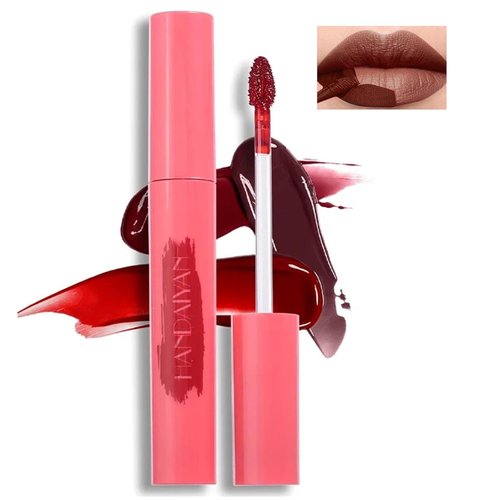 BEUKING Peel Off Lip Tint, Wipe-On Colour Liquid Lipsticks, Tattoo Lip Glaze, Matte High Pigment Long Wear Waterproof Lip Contour Stain Non Smudge Transfer Proof Tear-off Lip Gross (#06, 0.12 floz)