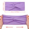 FEQO 18 Pieces Twist Headbands for Women Non Slip Fabric Headband Twisted Turban Headband Stretchy Headbands Elastic Hair Bands Workout Sport Yoga Headbands Colorful Hair Wrap Headband