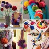 Wayion Pom Pom Maker Art DIY 4 Size Fluff Ball Bobble Weaver Needle Craft Knitting Wool Tool Kit with a Thread Cutter Scissors