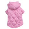 East Side Collection Polyester Quilted Pastel Dog Jacket, X-Small, 10-Inch, Pink