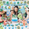 Turtle Birthday Party Decorations Supplies with Happy Birthday Banner, Cake Topper, Cupcake Toppers, Latex Balloons, Ribbons, Sea Turtle Blue for Baby toddler Kids Boy shower Birthday Decorations