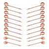 20 Pieces Metal Bobby Pins Hair Clips Hair Bobby Pins with 12mm Round Brass Tray Hairpins Clips Metal Hair Clips for DIY Hair Accessories Making, Rose-Gold