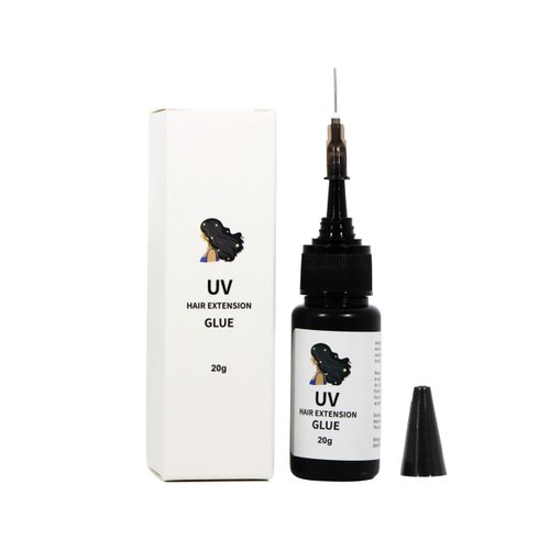 Lhbxthk Hair Extensions Glue,UV Hair Extensions Glue Fast Curing Glue for Human Hair Extension