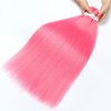 Pink Braiding Hair Pre-Stretched 32inch 3 Packs Braiding hair Extensions Synthetic Crochet Braids, Hot Water Setting Professional Soft Yaki Texture. (32inch(3Packs),Pink#)