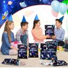 Bokon 50 Pcs Space Party Favor Bags Galaxy Gift Bags Theme Space Goodie Bags Wrap Bags Candy Treat Bags Solar System Planet Present Supplies for Kids Birthday Party Baby Shower Decorations