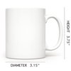 HomeBee Personalized Coffee Mug | Custom Photo Text and Logo Ceramic Mug | Customized 11 Oz Tea Cup for Men & Women | Unique Gift Idea - Taza Personalizadas Design with Picture or Message | White
