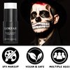 LOKFAR White Face Paint Stick, White Body Paint Halloween Face-Paint, White Foundation Makeup, Full-Coverage White Face Makeup for Halloween Zombie Clown Vampire Skeleton Skull Joker Goth Makeup