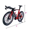 Ailejia Racing Bicycle Mountain Finger Dirt Bike Toy Mini Bicycle Vehicles Ornament Bicycle Cake Topper Model Mini Bikes Decoration Crafts for Home (Red)