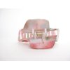 Generic Spotted magenta red green black white hair claw clip for medium fine hair