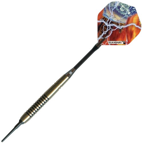 Elkadart Storm Soft Tip Darts with Storage/Travel Case, Black Rings, 14 Grams