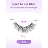 Cat Eye Lashes Natural Eyelashes 16MM False Eyelashes Wispy Thin Band Eyelashes 3D Volume False Lashes Soft Strip Lashes Pack C Curl Natural Eyelashes Fake Lashes 7 Pair EVENTILL
