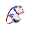 AIUPUOC 4th of July Headband Bows for Girls Big Hair Bow Headband for Toddler Girls Fourth of July Hair Accessories Patriotic Bows Shaped Design Hair Band Independence Day Party Hair Decorations 1Pcs