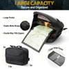 OneTigris MOLLE Pouch, Tactical Admin Pouch Belt EDC Tool Organizer Zippered Utility Waist Pack 8" x 5" x 2.5"(Black)