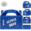 AnapoliZ Supply Drop Favor Box | 24 Count Party Treat Boxes | Battle Gamers Goodie Loot Drop Box | Blue Crate Party Supplies Gamer Decorations