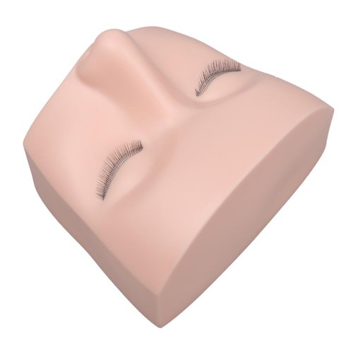 Lash Mannequin Head Lash Doll Head Eyelids for Lash Practice Lash Mannequin Eyelash Mannequin Head (White color)