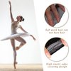 Uonlytech Womens Hair Accessories Set: 5pcs Black Invisible Elastic Bun Covers, Reusable Hair Nets for Ballet, Dance, Girls and Women