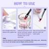 AIJIMEI Nail Brush Cleaner Gel Restorer Solution Acrylic Nail Brush Cleaner Gel Quickly Clean for Acrylic Nail Brushes,Glitter Gel Nail polish Brushes,Builder Hard Gel Brush (60ML)
