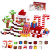 HEVARAL 100PCS Magnetic Blocks, Magnetic Building Blocks Set for Boys Girls, Build Magnet Blocks Set with Christmas-Themed, Magnetic Tiles for Kids STEM Sensory Toys, for Kids Ages 3 4 5 6 7 8 9