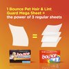 Bounce Pet Hair and Lint Guard Mega Dryer Sheets, Fresh Scent, 80 ct