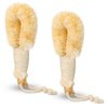 2 Pcs Dry Brushing Body Brush Exfoliating Brush Body Scrubber Natural Bristle Body Brush Bath Shower Dry Skin and Body Sisal Brush with Naturals Fibers for Skin Care, Exfoliates Skin