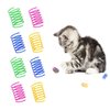 BenePoint Cat Spring Toys, Interactive Cat Toy for Swatting, Hunting,and Grinding Teeth, Durable Cat Springs for Indoor Cats to Promote Agility& Keep Fit, Plastic Cat Coil(8pcs)