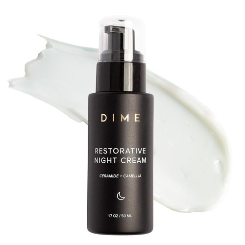 DIME Beauty Restorative Night Cream, Facial Moisturizer with Ceramides and Sea Buckthorn, 1.7 oz / 50 ml