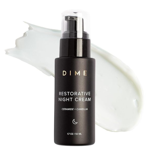 DIME Beauty Restorative Night Cream, Facial Moisturizer with Ceramides and Sea Buckthorn, 1.7 oz / 50 ml