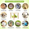 Alphatool Guinea Pigs Hammock with Durable Wooden Stand- Double-Sided Hanging Hammock Bed for Chinchilla Rat Hamster Bunny Ferrets Sleeping Hiding