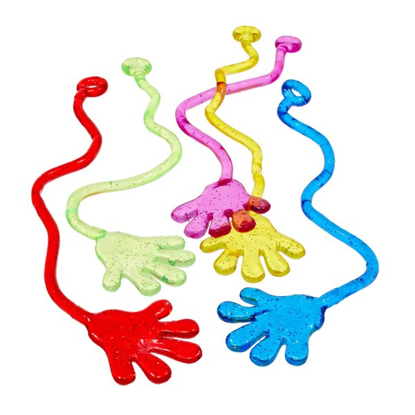 Cool Chimpanzee Stretchy Sticky Hands Kids Party Favors For Kids 4-8 (100-Pack) Toy Assortment, Stocking Stuffers, Easter Egg Toys Fillers