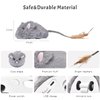 Pawthquake Automatic Cat Toy Cat Mouse Toy Moving Cat Toy with Furry Tail Boredom Busters Interactive Cat Toys for Indoor Cats Hunting Cat Mice Toys (Grey)