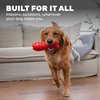 Petstages Grunt Fetch Stick Dog Toy, Bunny, Red