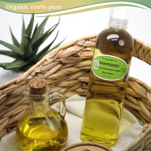 Grapeseed Oil Organic Pure by Dr.Adorable 12 oz