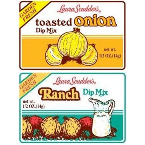Laura Scudder's Toasted Onion and Ranch Dip Mix (Pack of 6)