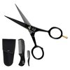 Striking Viking 5" Professional German Beard & Mustache Scissors - Moustache Grooming Kit For Trimming Facial Hair With Beard Scissors Beard Comb Mustache Comb & Carry Case - Moustache Scissor Men
