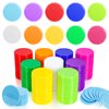 Wpxmer 250 PCS Poker Card Game Chips, 37mm Plastic Poker Chips Bulk, Learning Counters Disks Chip for Math Counting, 10 Colors