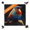 UNIDRAGON Original Wooden Puzzles for Adults - Pop Art Birdy 100 Pieces 5.5" x 5.5" (14 x 14 cm), Beautiful Gift Box, Unique Shape Best Gift for Adults and Children