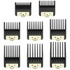8 Premium Clipper Guards for BaBylissPRO Barberology FX870，FX890，FX825 and FX673 Clippers, Fit for Babyliss Clipper Guards with Metal Clip - Cutting Lengths 1/16-3/4 inch Attachment Combs Set