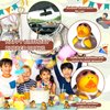 DEEKIN 50 Pcs 2 Inch Pilot Rubber Ducks Military Ducks Bathtub Toys Duck Cute Bath Toys Party Favor Baby Shower Birthday Party Gift Activity